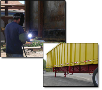 repairs, truck trailers, truck bodies, trailers, roll offs, gondola trailers, luggers, containers, crushed car haulers
